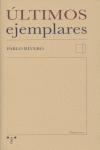 Vorderes Coverbild Últimos ejemplares