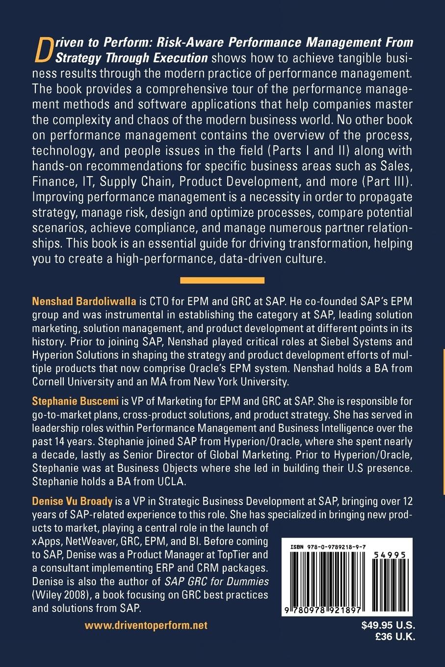 Rückseitencover Driven to Perform