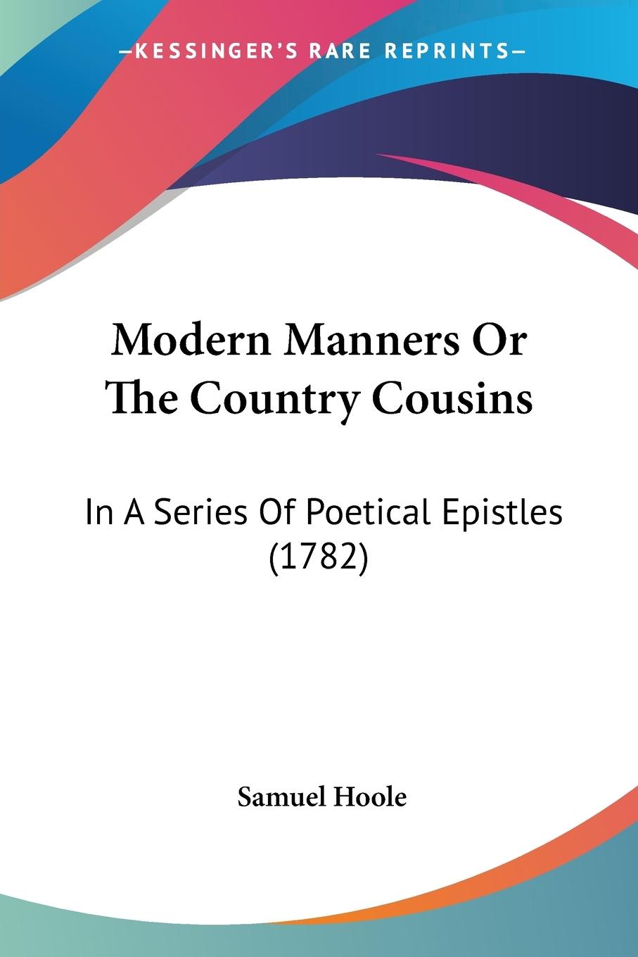 Vorderes Coverbild Modern Manners Or The Country Cousins