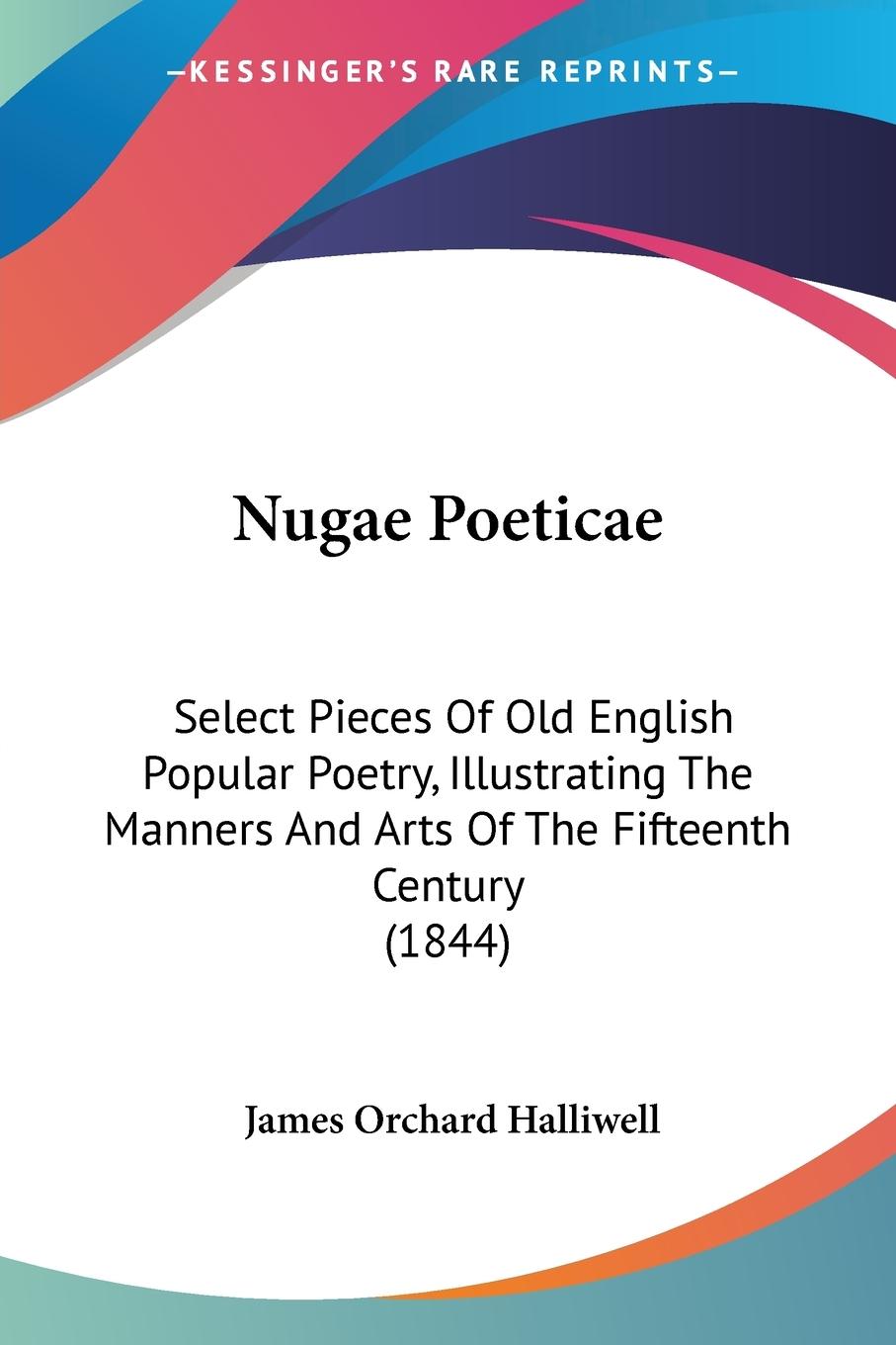 Vorderes Coverbild Nugae Poeticae