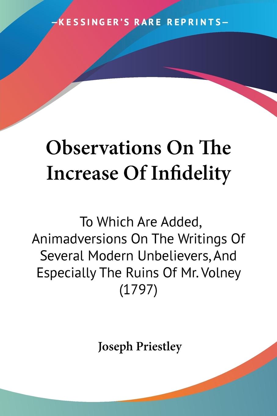 Vorderes Coverbild Observations On The Increase Of Infidelity