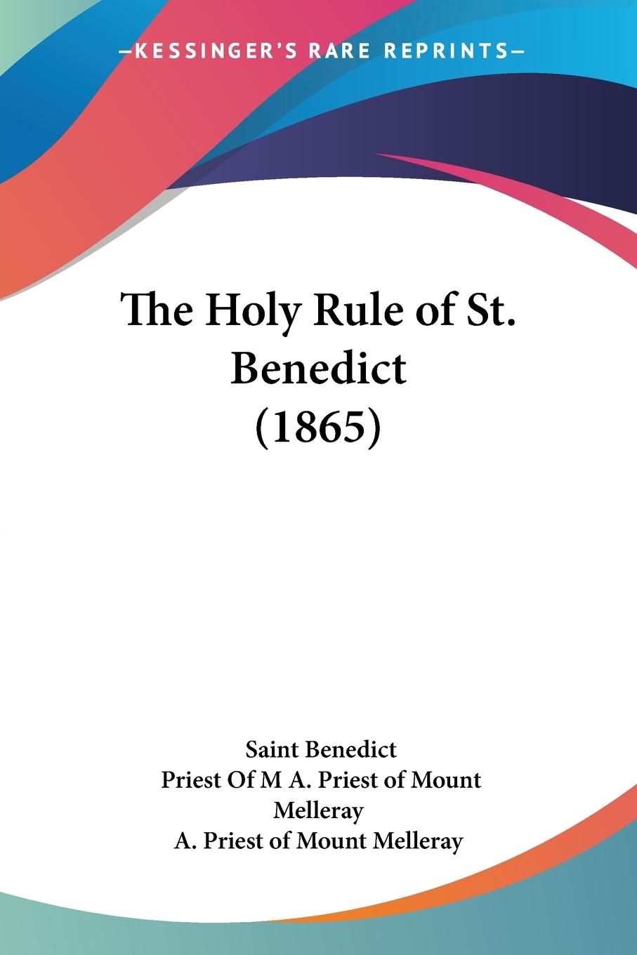 Vorderes Coverbild The Holy Rule of St. Benedict (1865)