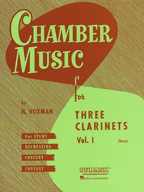 Vorderes Coverbild Chamber Music for Three Clarinets, Vol. 1 (Easy)