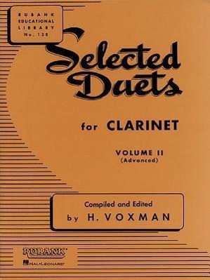Vorderes Coverbild Selected Duets for Clarinet Volume 2 Advanced Rubank Educational Library for Clarinet Players Classical Duet Collection to Improve Technique & Musicianship