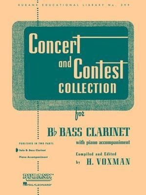 Vorderes Coverbild Concert and Contest Collection for BB Bass Clarinet Solo Part Only Rubank Educational Library, Volume 299 Classical and Contest Solos for Bass Clarinetists