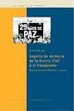 Vorderes Coverbild Lugares de memoria de la guerra civil y el franquismo : representaciones literarias y visuales