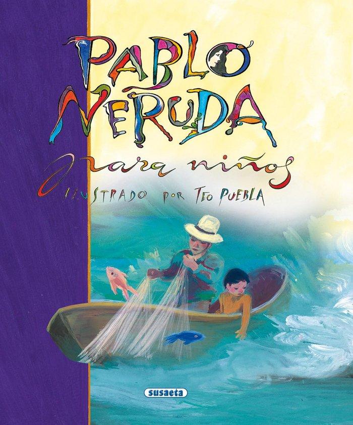 Vorderes Coverbild Pablo Neruda para niños