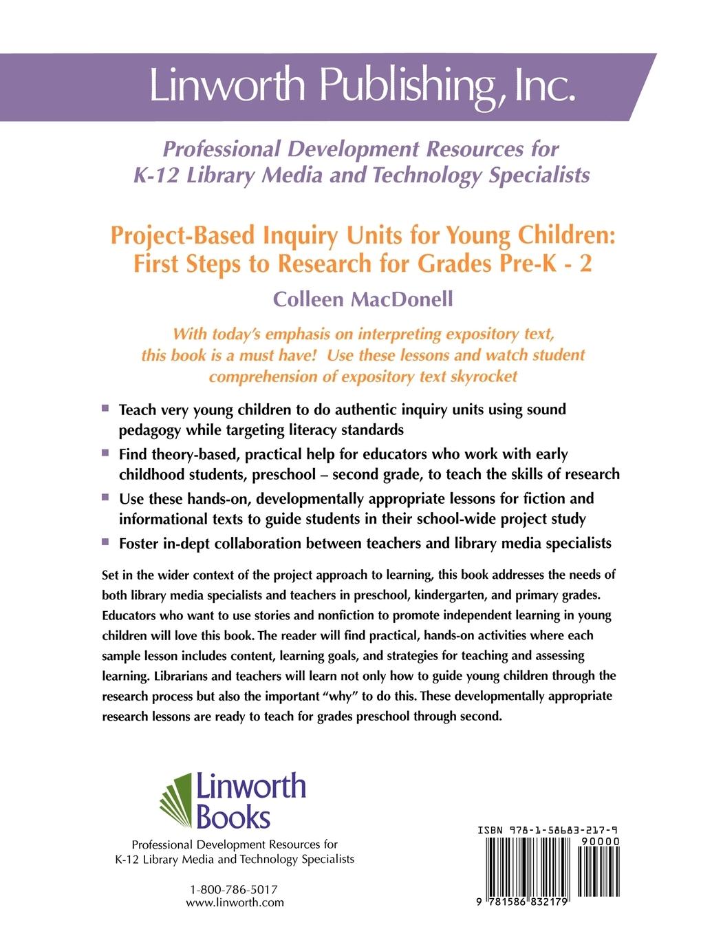 Rückseitencover Project-Based Inquiry Units for Young Children