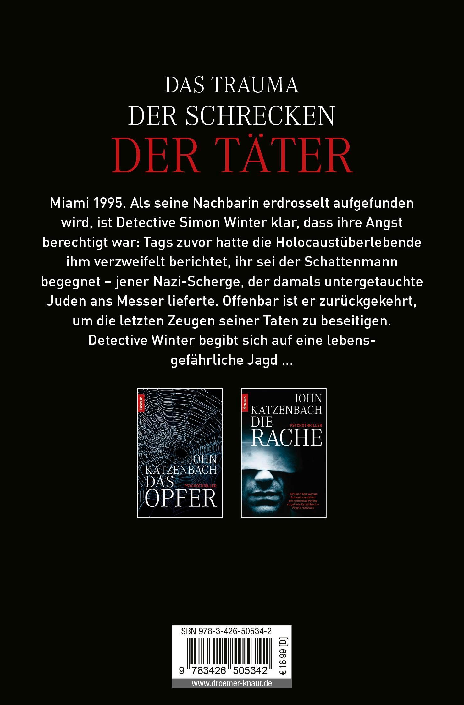 Rückseitencover Der Täter