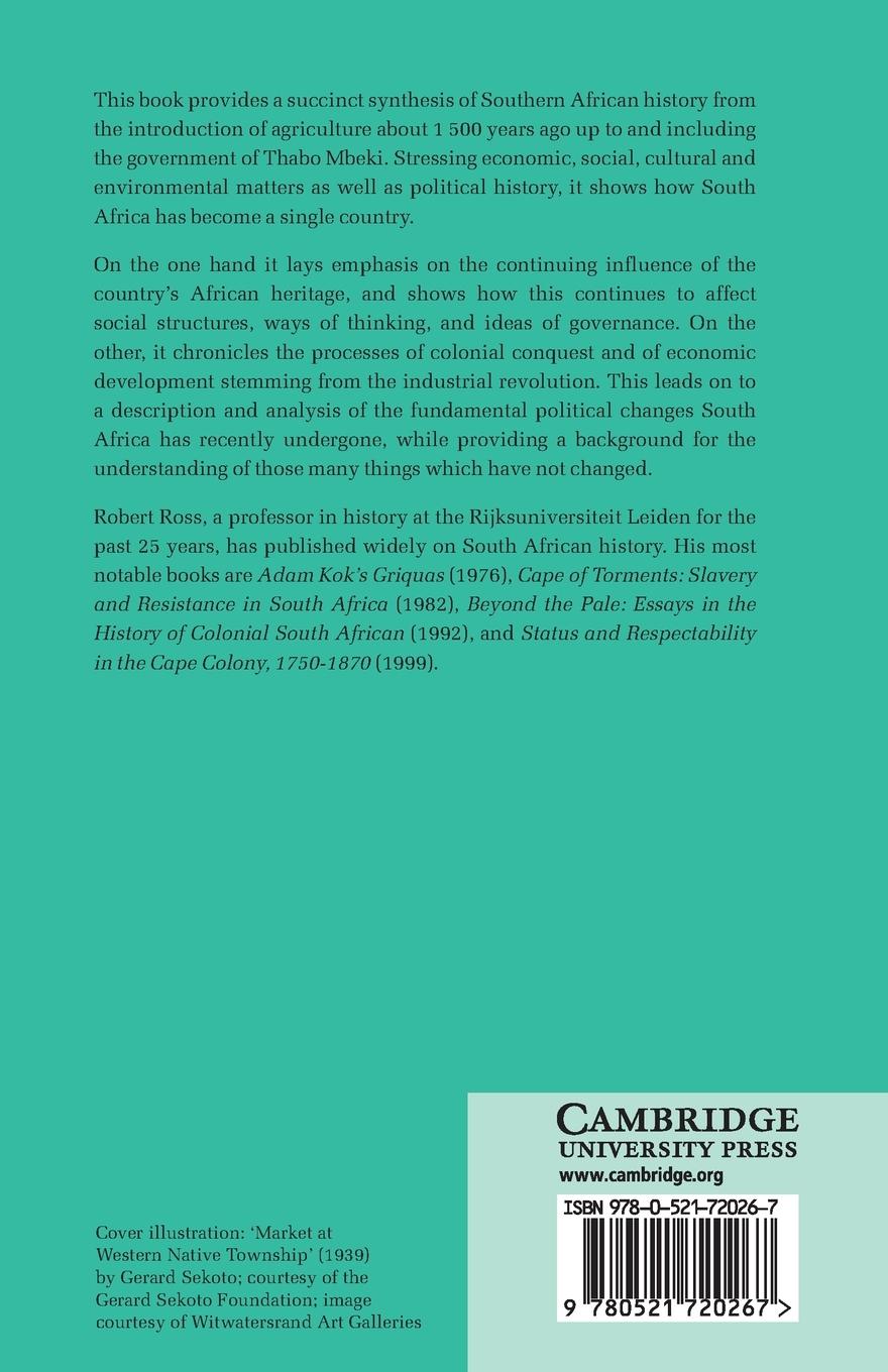 Rückseitencover Concise History of South Africa 2ed