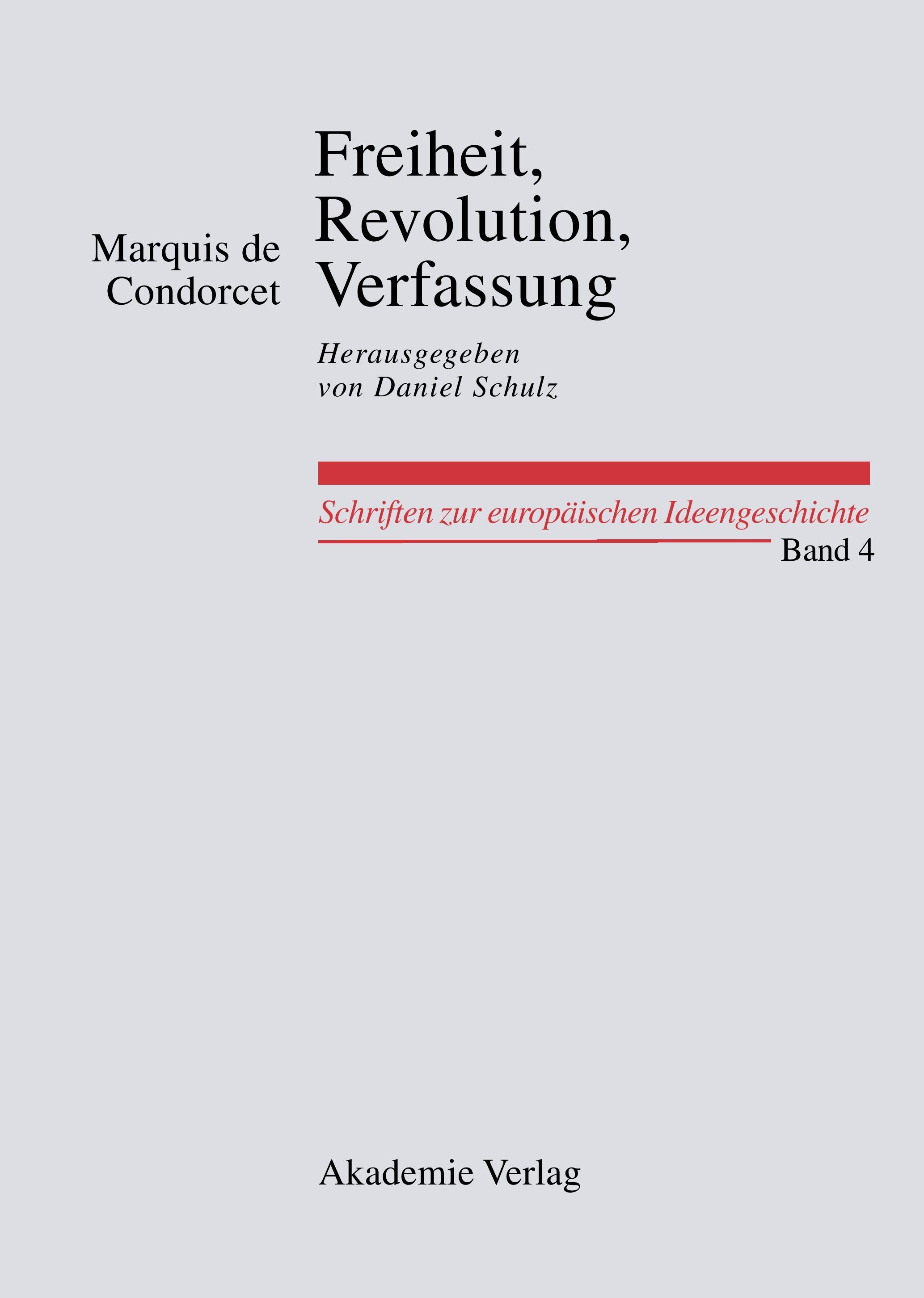 Vorderes Coverbild Freiheit, Revolution, Verfassung. Kleine politische Schriften