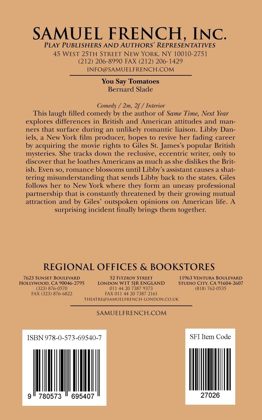 Rückseitencover You Say Tomatoes