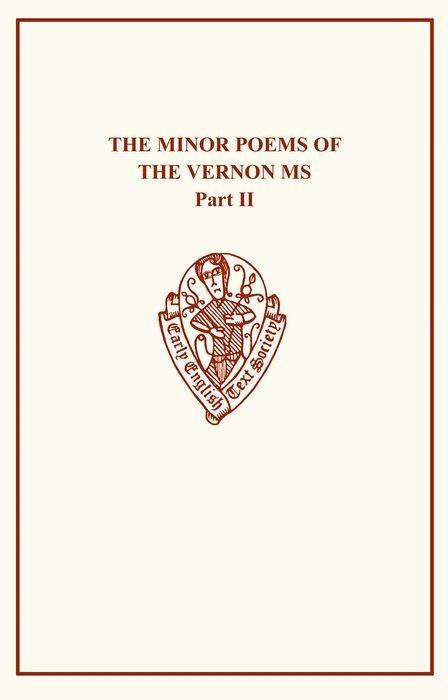 Vorderes Coverbild The Minor Poems of the Vernon MS II