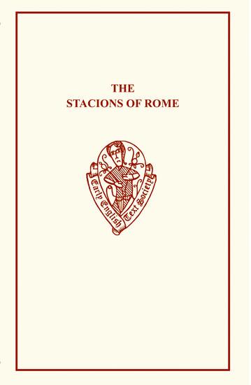 Vorderes Coverbild The Stacions of Rome