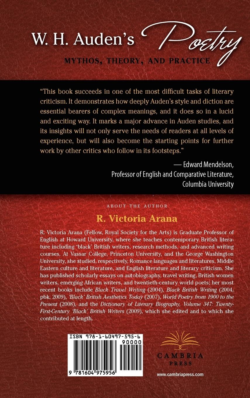 Rückseitencover W. H. Auden's Poetry