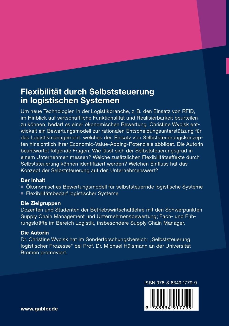 Rückseitencover Flexibilität durch Selbststeuerung in logistischen Systemen