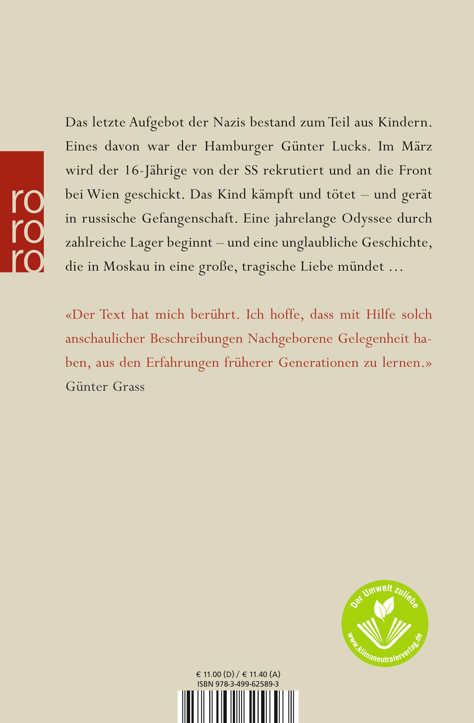 Rückseitencover Ich war Hitlers letztes Aufgebot