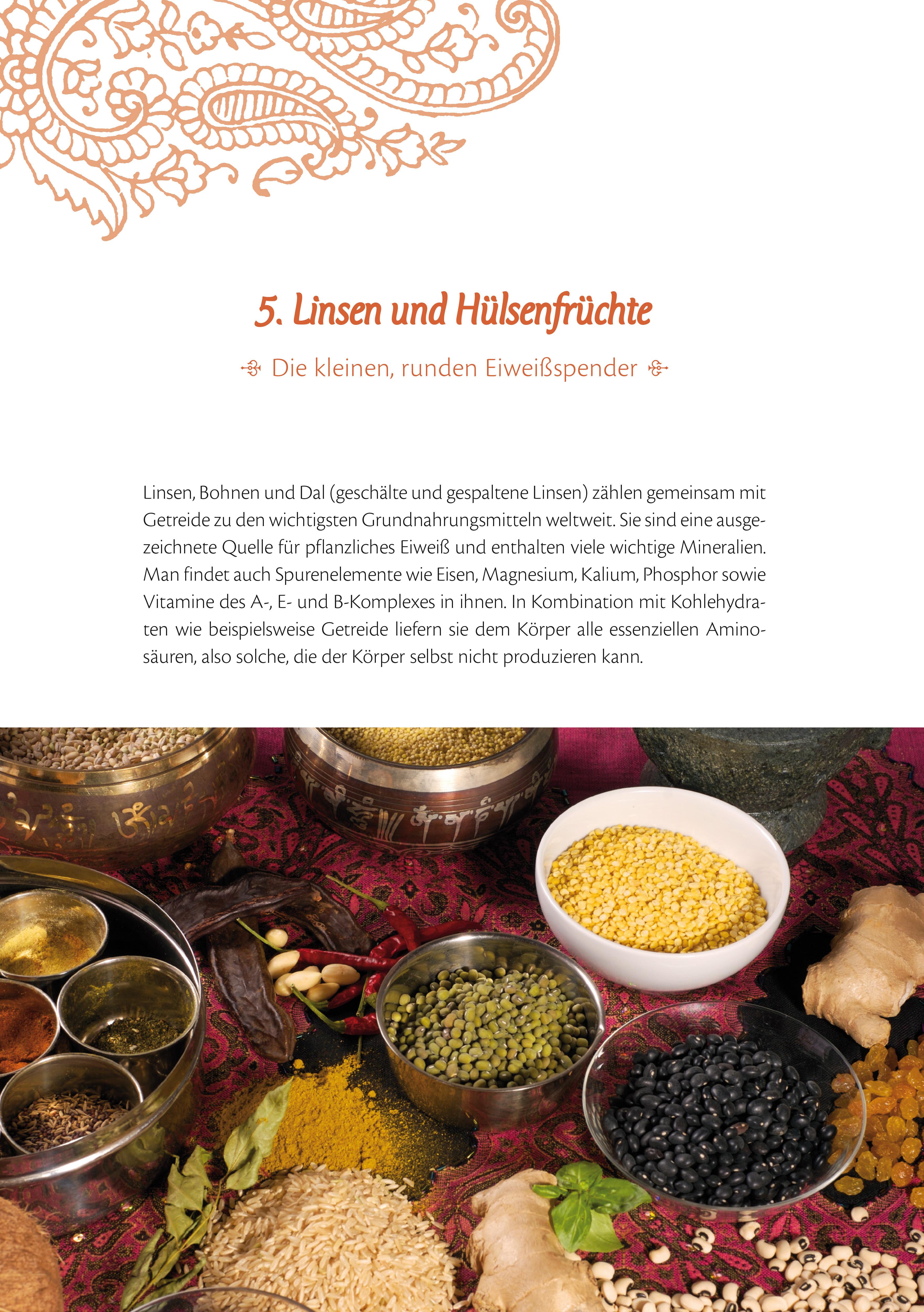 Beispielinhalt (Bild) Der Schatz der Ayurveda Küche