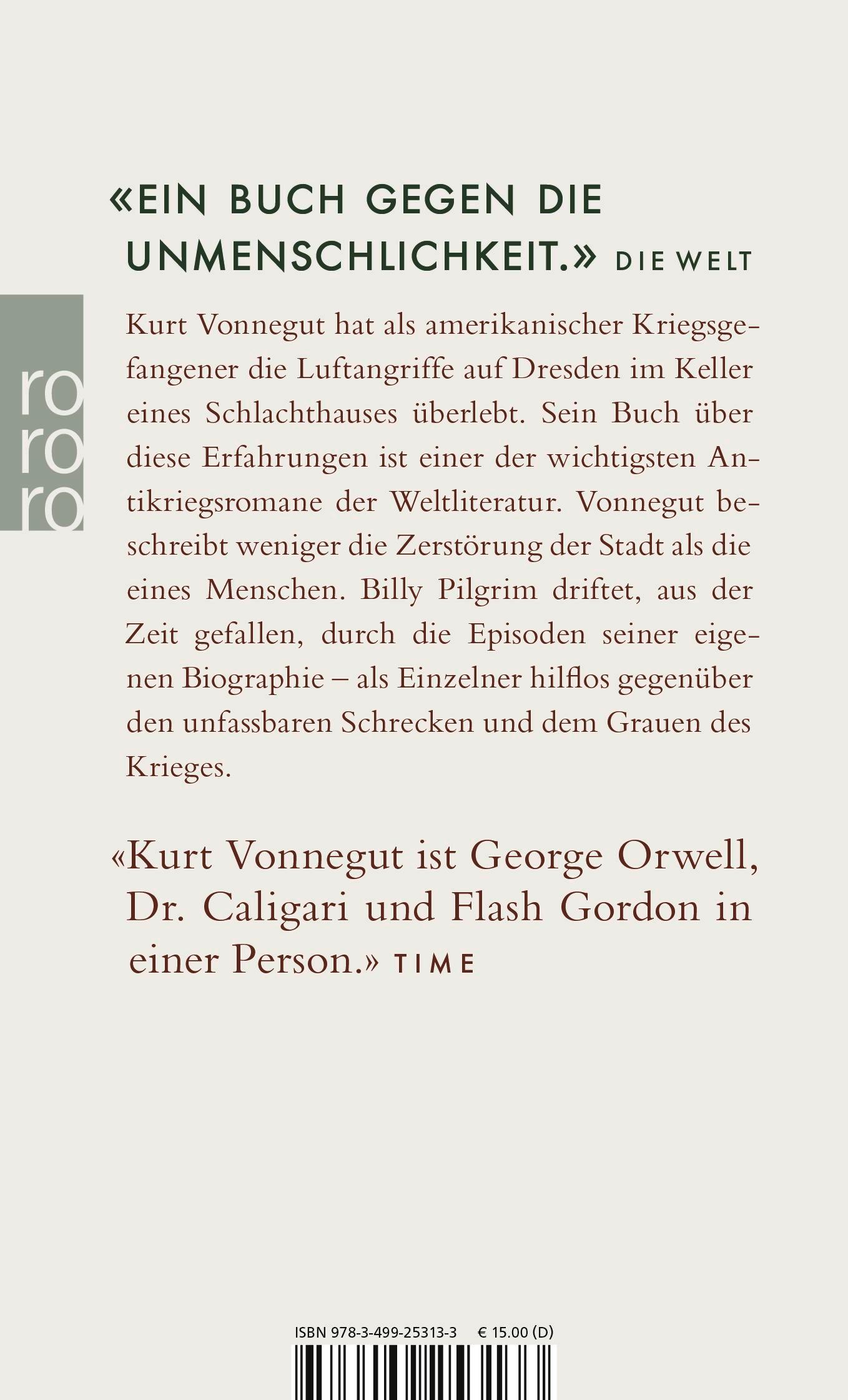 Rückseitencover Schlachthof 5 oder Der Kinderkreuzzug