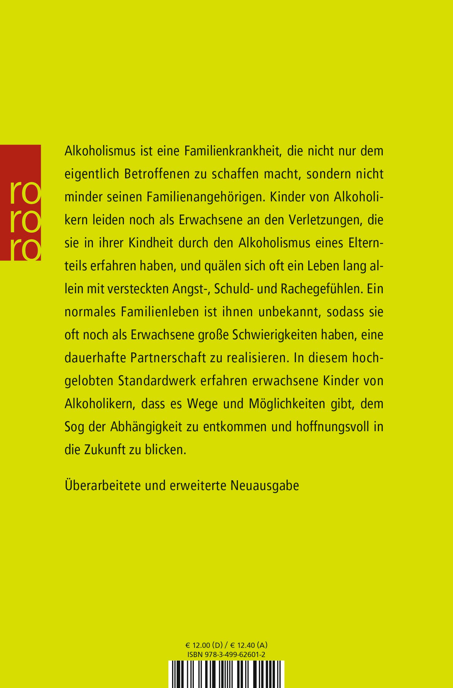 Rückseitencover Familienkrankheit Alkoholismus
