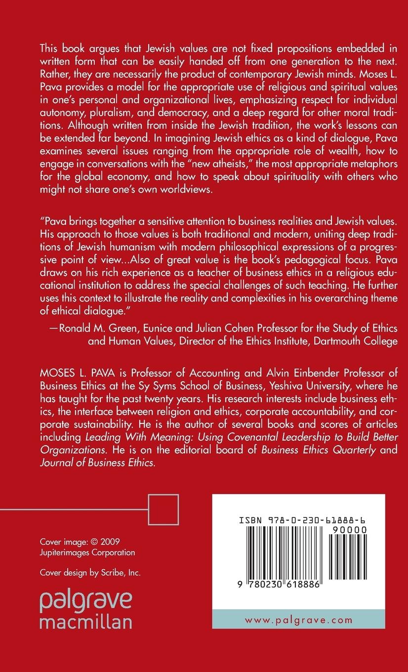 Rückseitencover Jewish Ethics as Dialogue