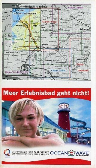 Beispielinhalt (Bild) Norden, KVplan, Radkarte/Freizeitkarte/Stadtplan, 1:25.000 / 1:15.000 / 1:7.500