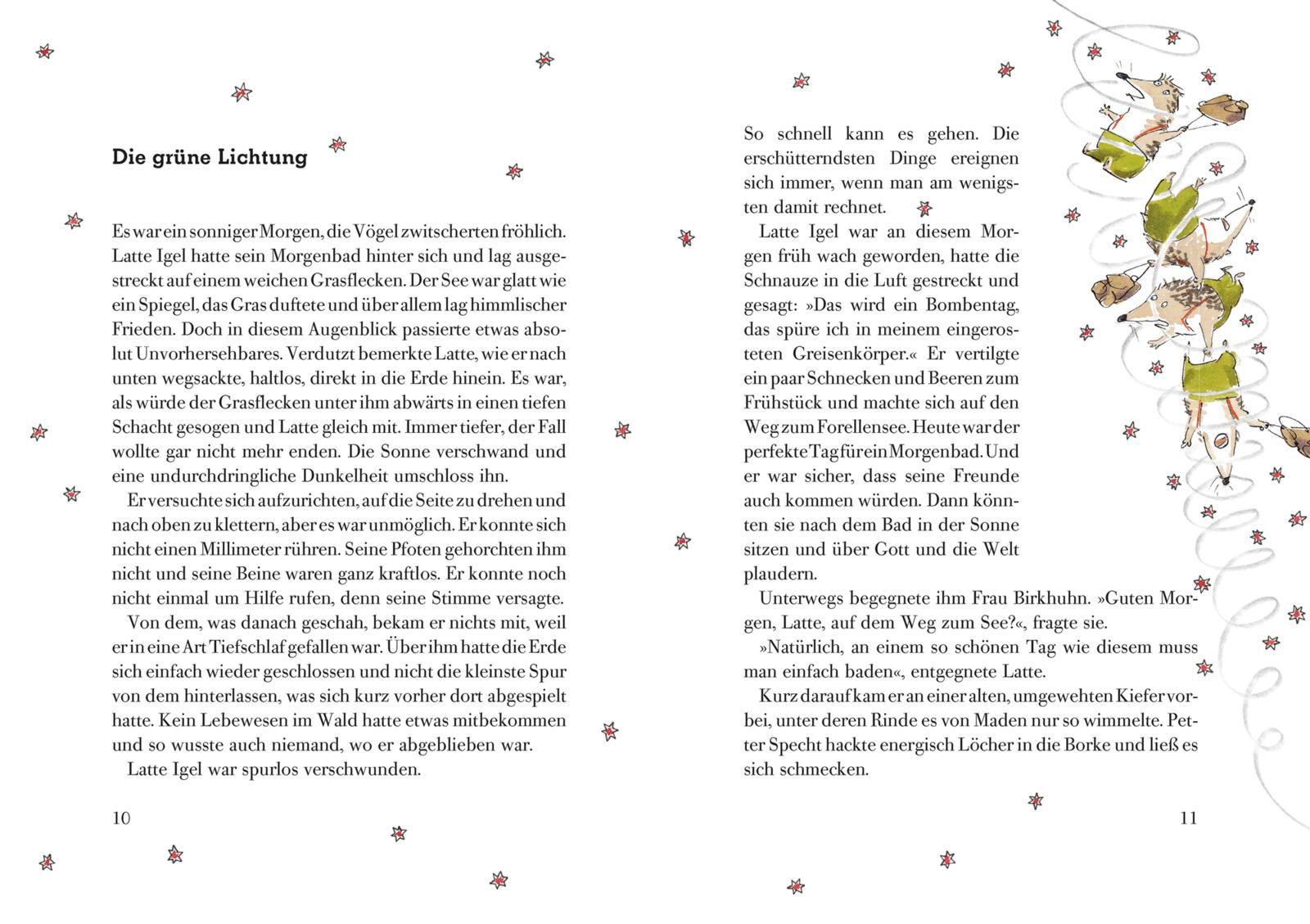 Beispielinhalt (Bild) Latte Igel und der Schwarze Schatten