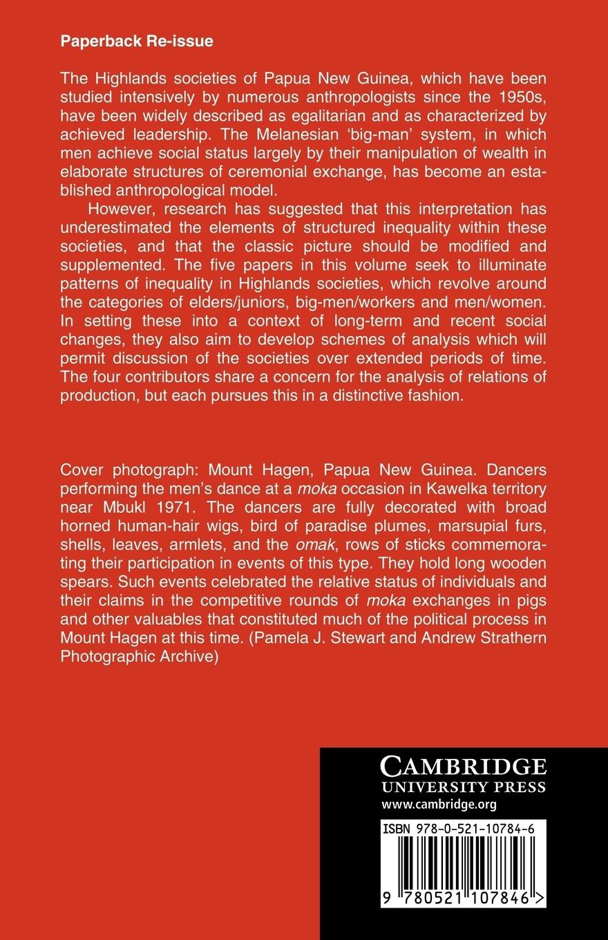 Rückseitencover Inequality in New Guinea Highlands Societies