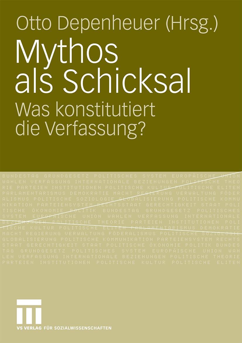 Vorderes Coverbild Mythos als Schicksal