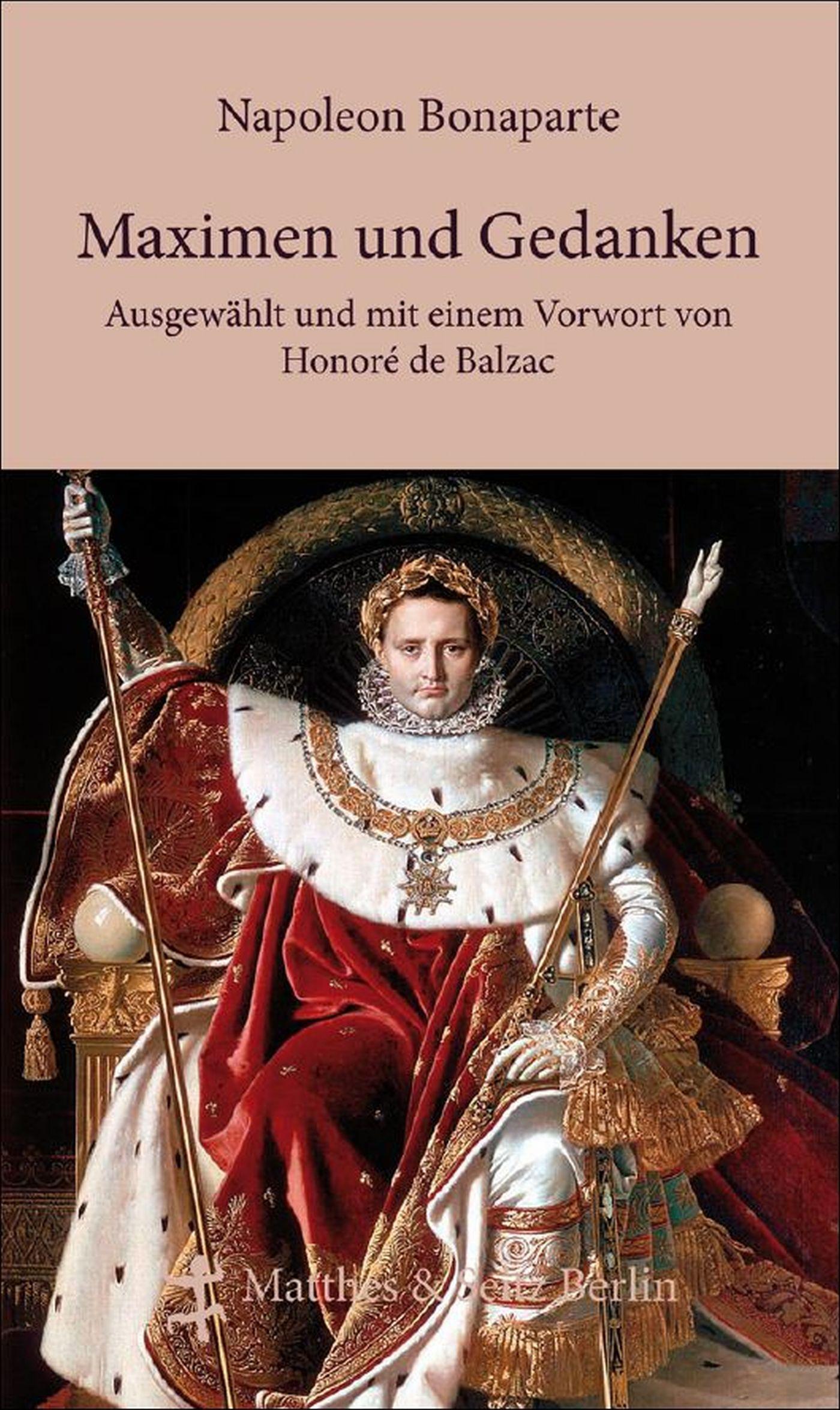 Vorderes Coverbild Maximen und Gedanken