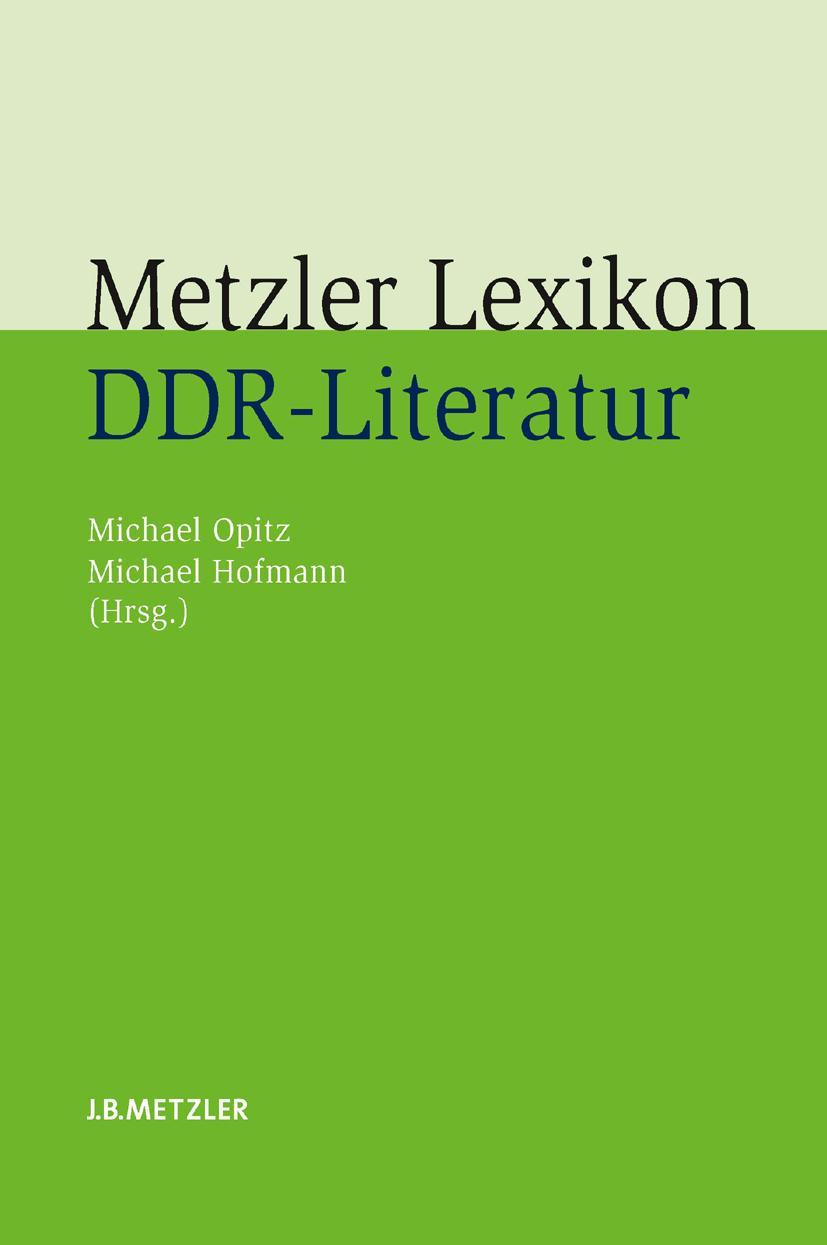 Vorderes Coverbild Metzler Lexikon DDR-Literatur
