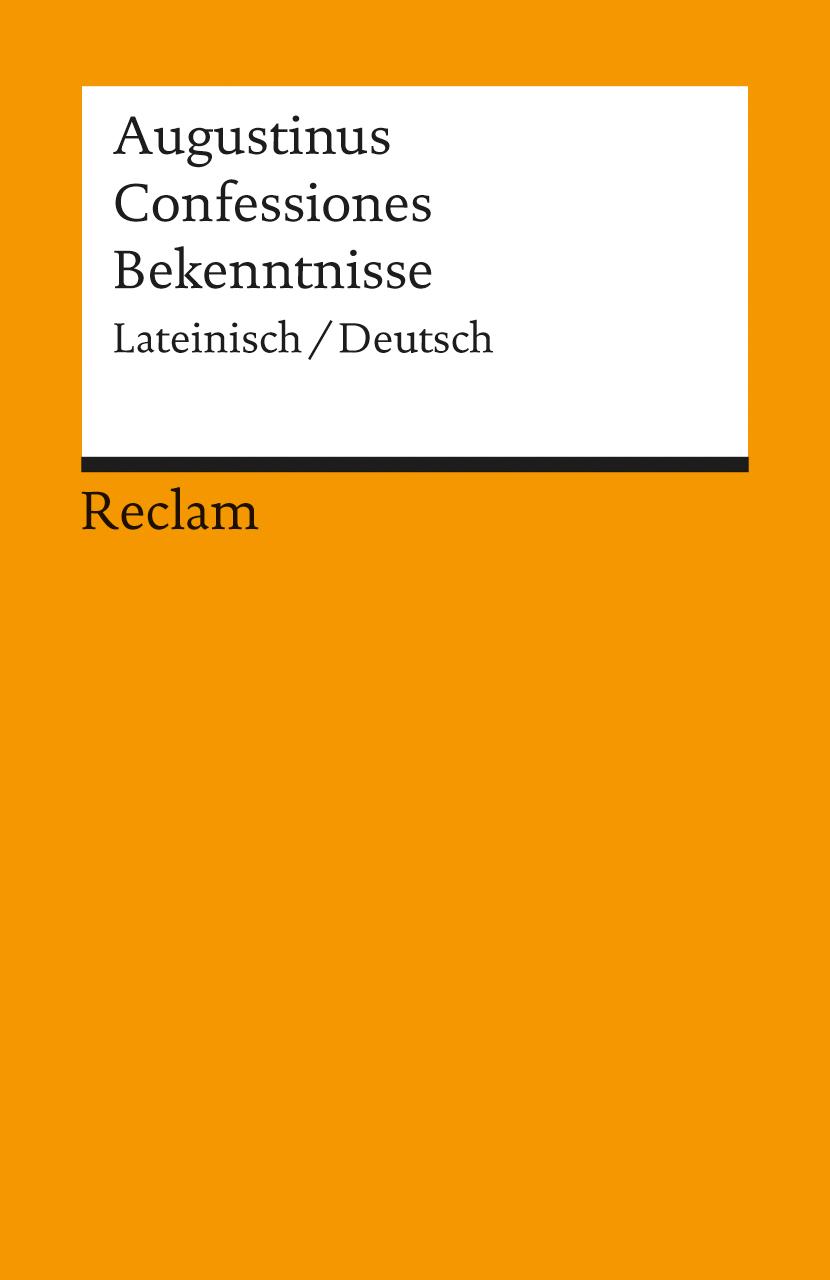 Vorderes Coverbild Confessiones / Bekenntnisse
