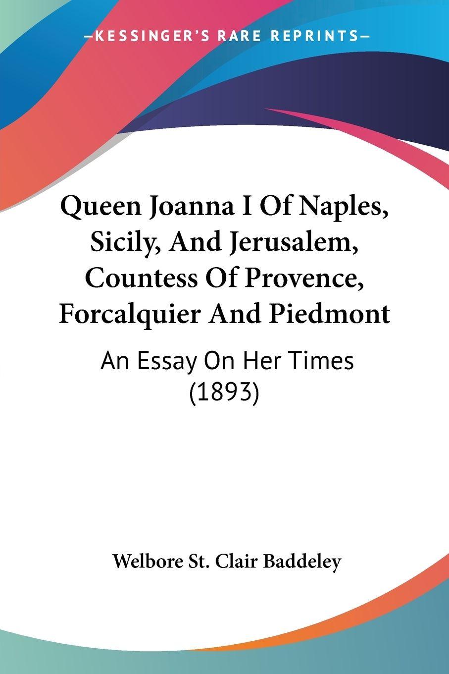 Vorderes Coverbild Queen Joanna I Of Naples, Sicily, And Jerusalem, Countess Of Provence, Forcalquier And Piedmont