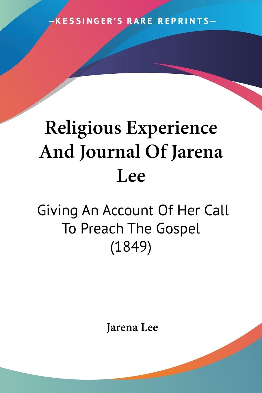 Vorderes Coverbild Religious Experience And Journal Of Jarena Lee