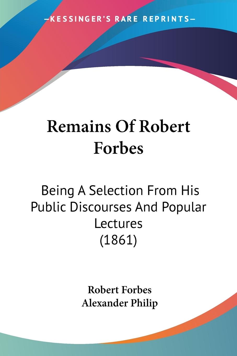 Vorderes Coverbild Remains Of Robert Forbes