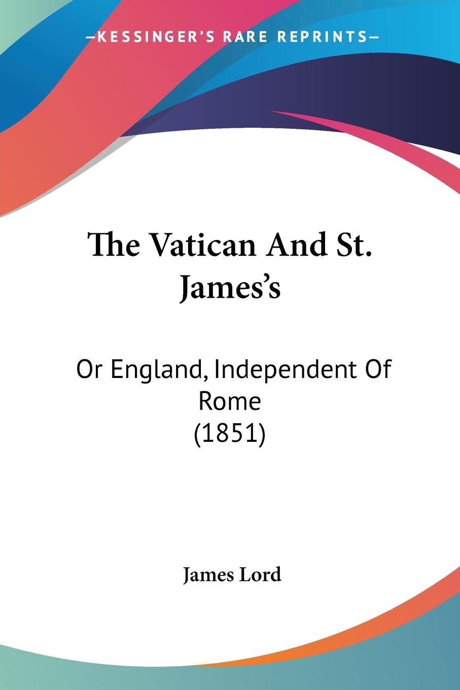 Vorderes Coverbild The Vatican And St. James's