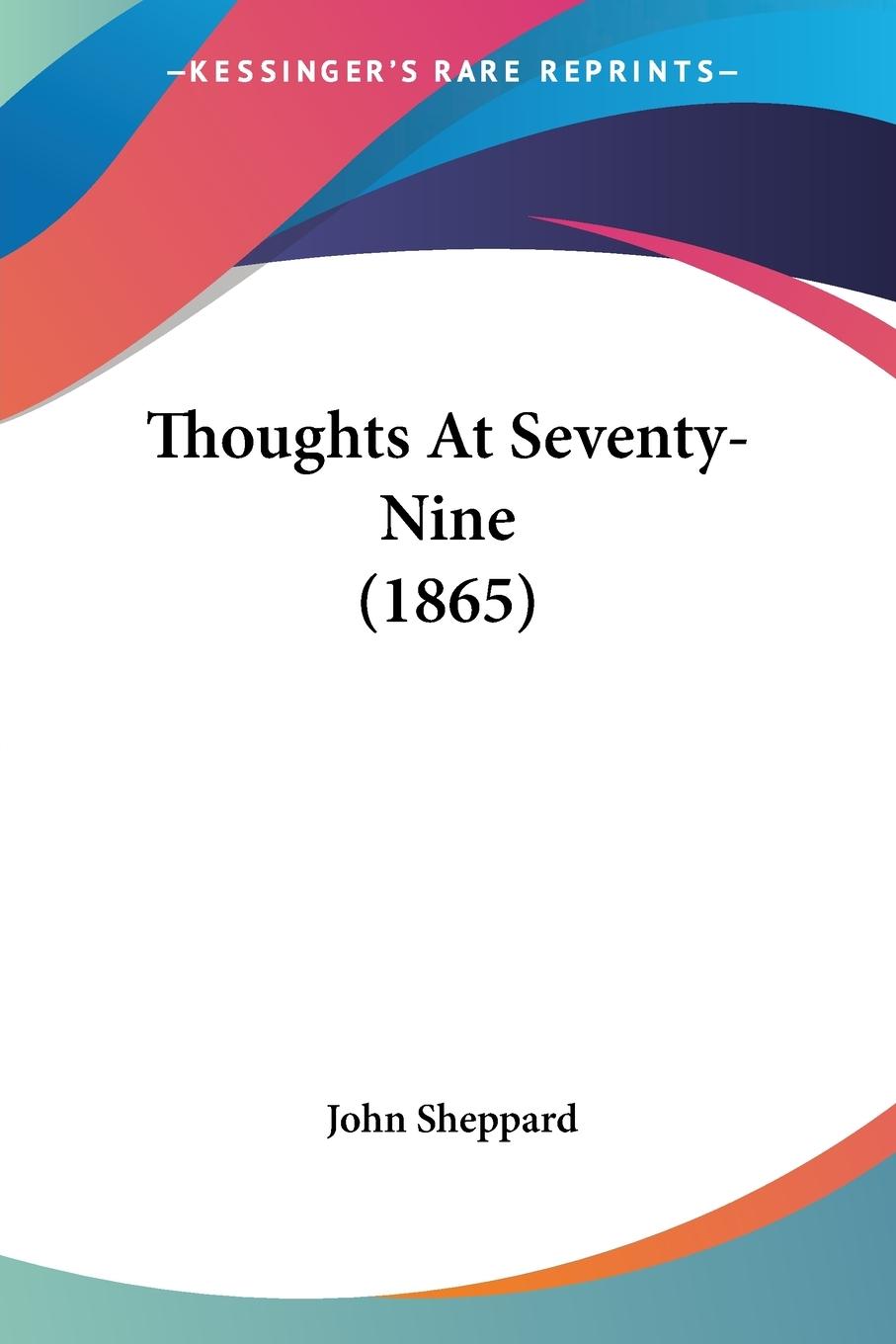 Vorderes Coverbild Thoughts At Seventy-Nine (1865)