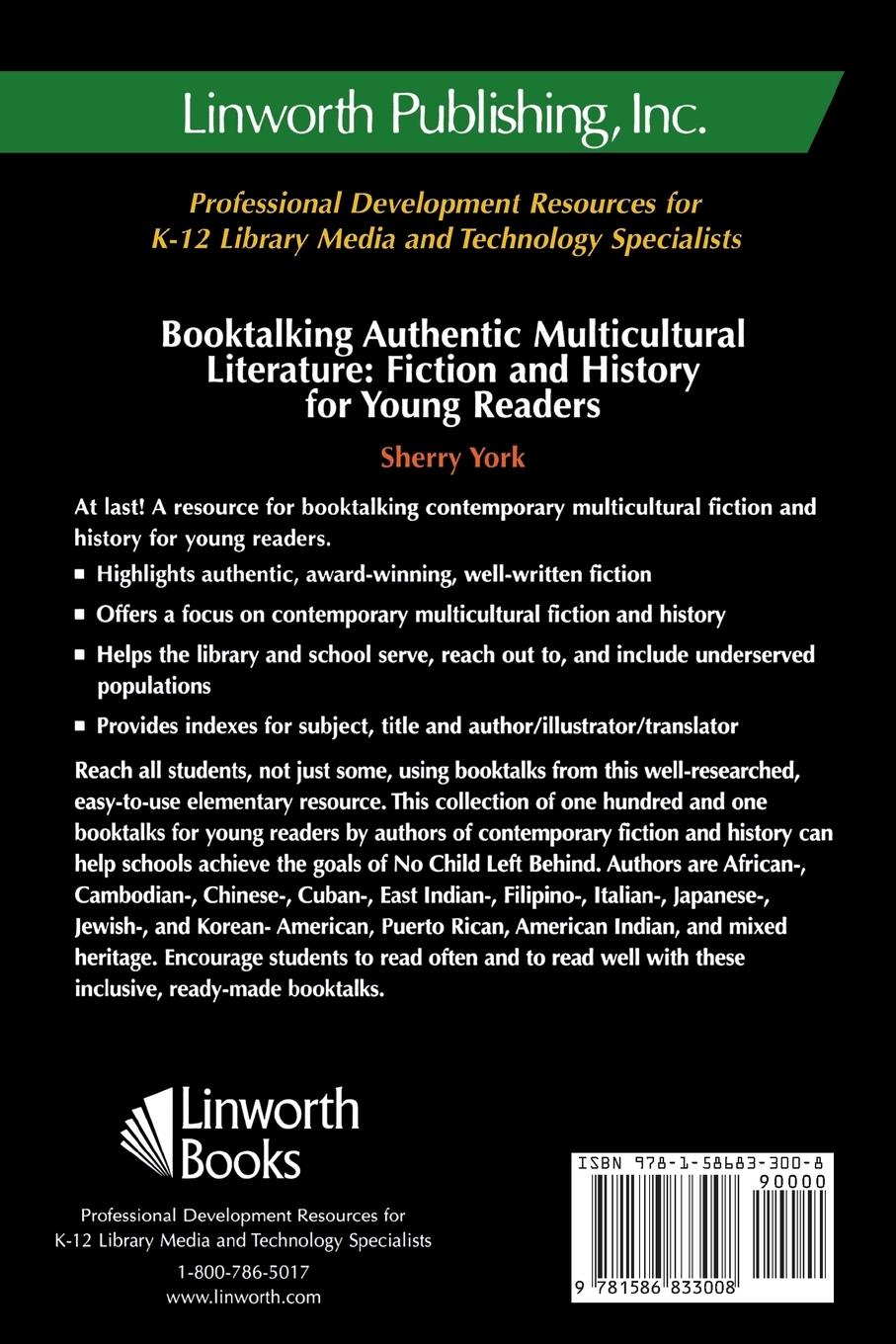 Rückseitencover Booktalking Authentic Multicultural Literature