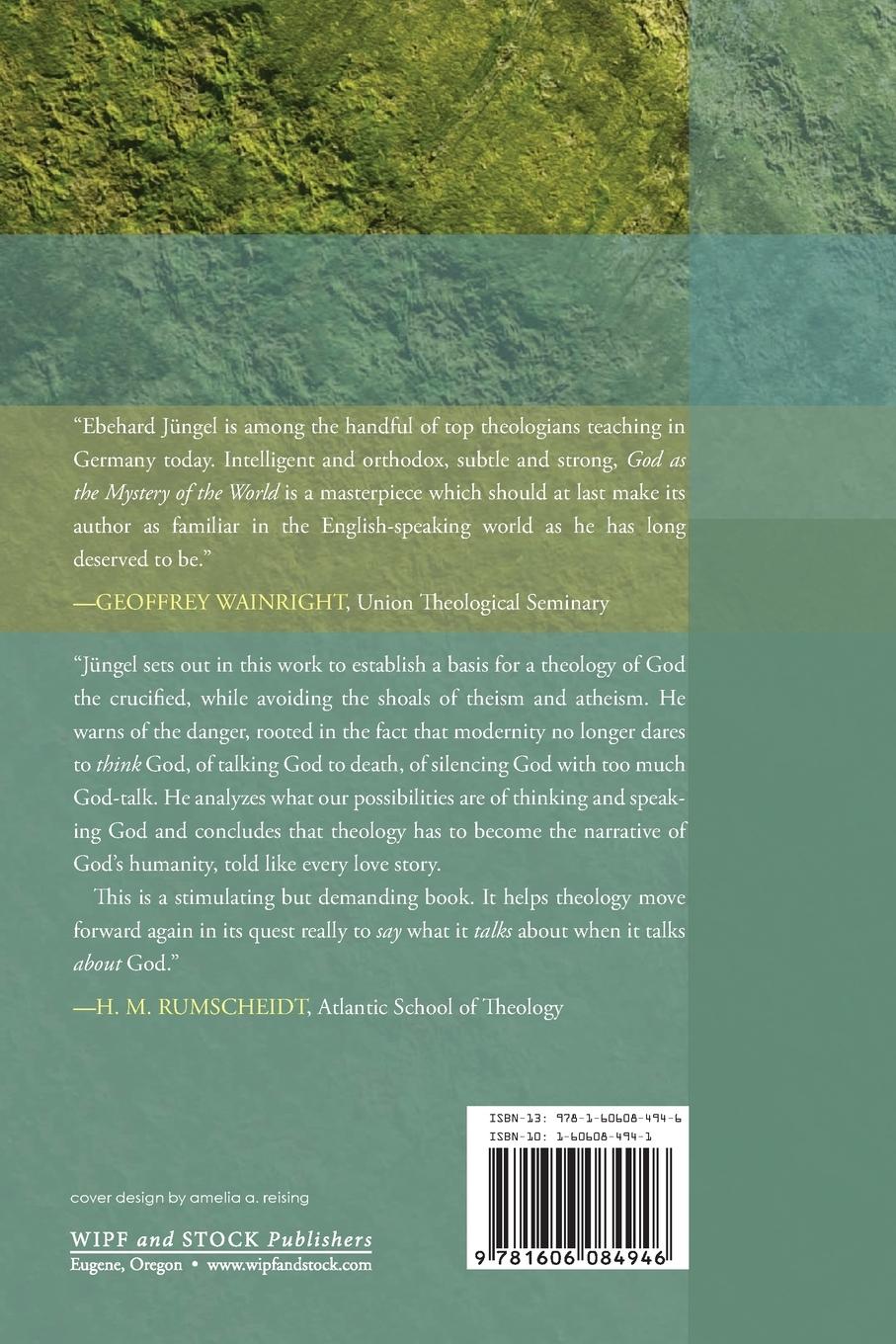 Rückseitencover God as the Mystery of the World