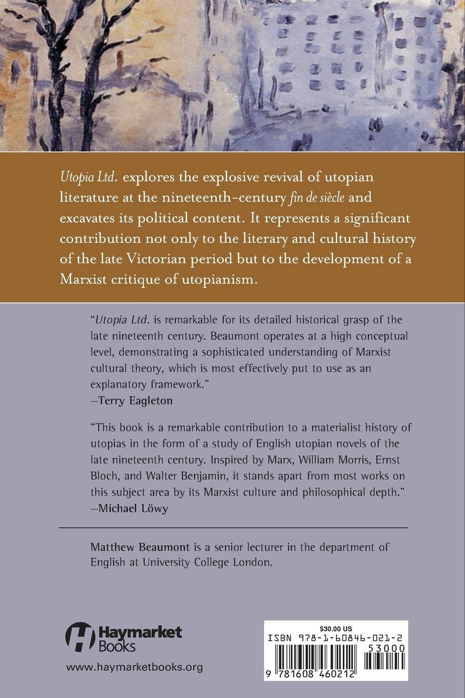 Rückseitencover Utopia Ltd.