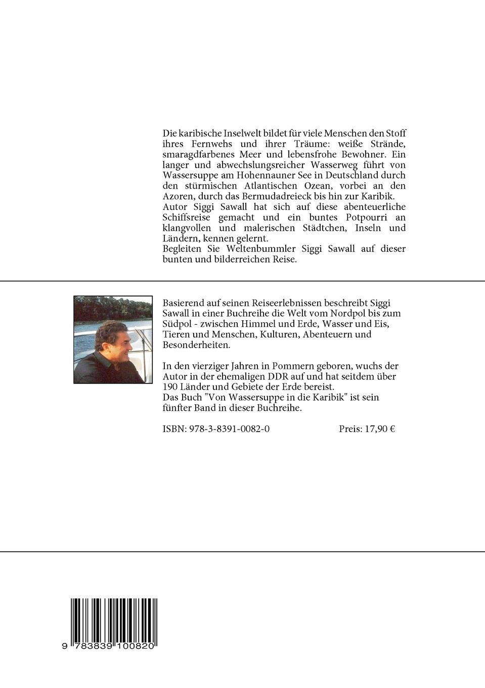Rückseitencover Von Wassersuppe in die Karibik
