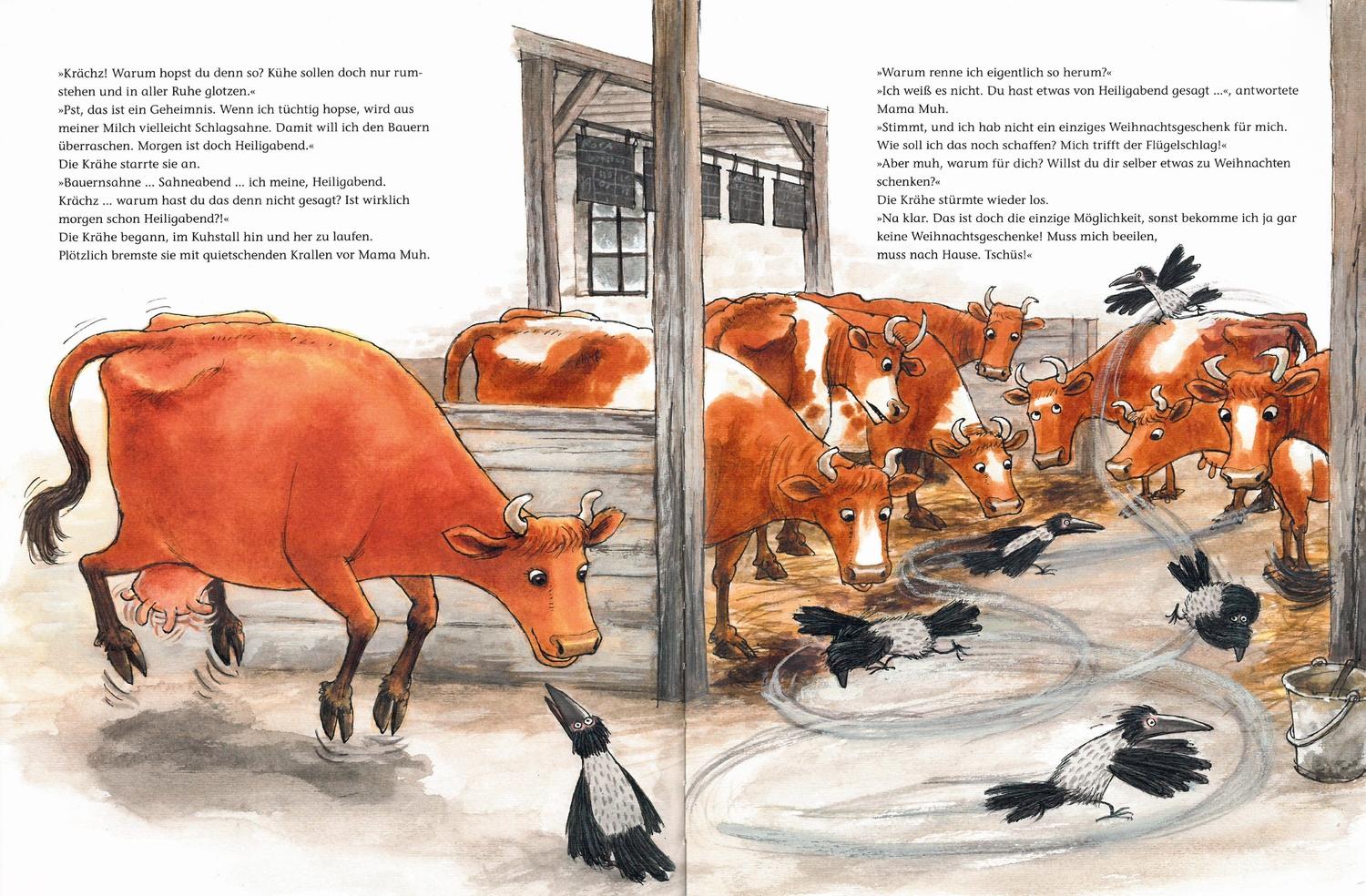 Beispielinhalt (Bild) Mama Muh feiert Weihnachten