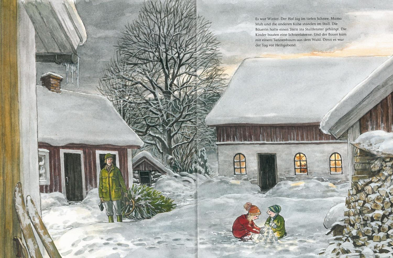 Beispielinhalt (Bild) Mama Muh feiert Weihnachten