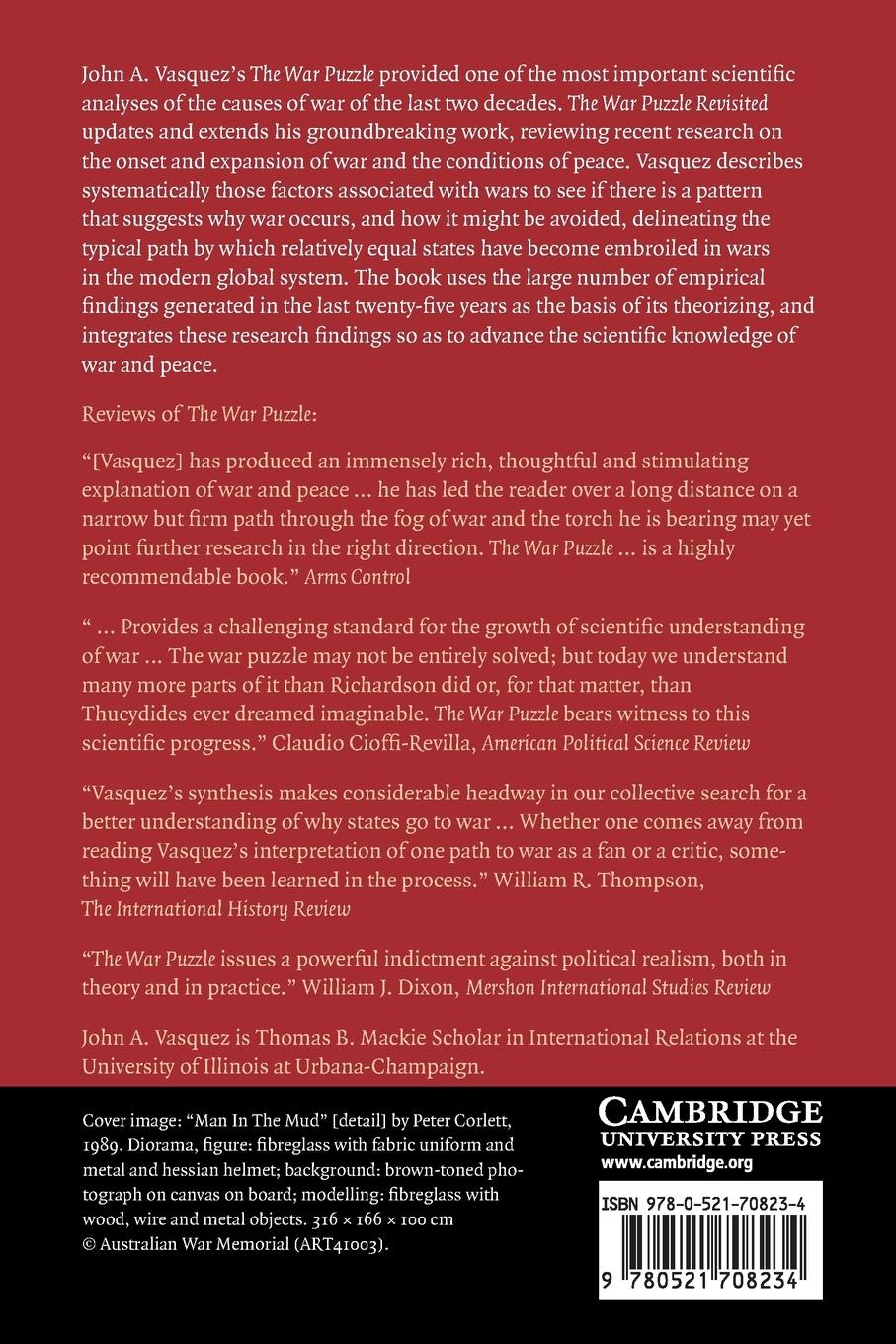 Rückseitencover The War Puzzle Revisited