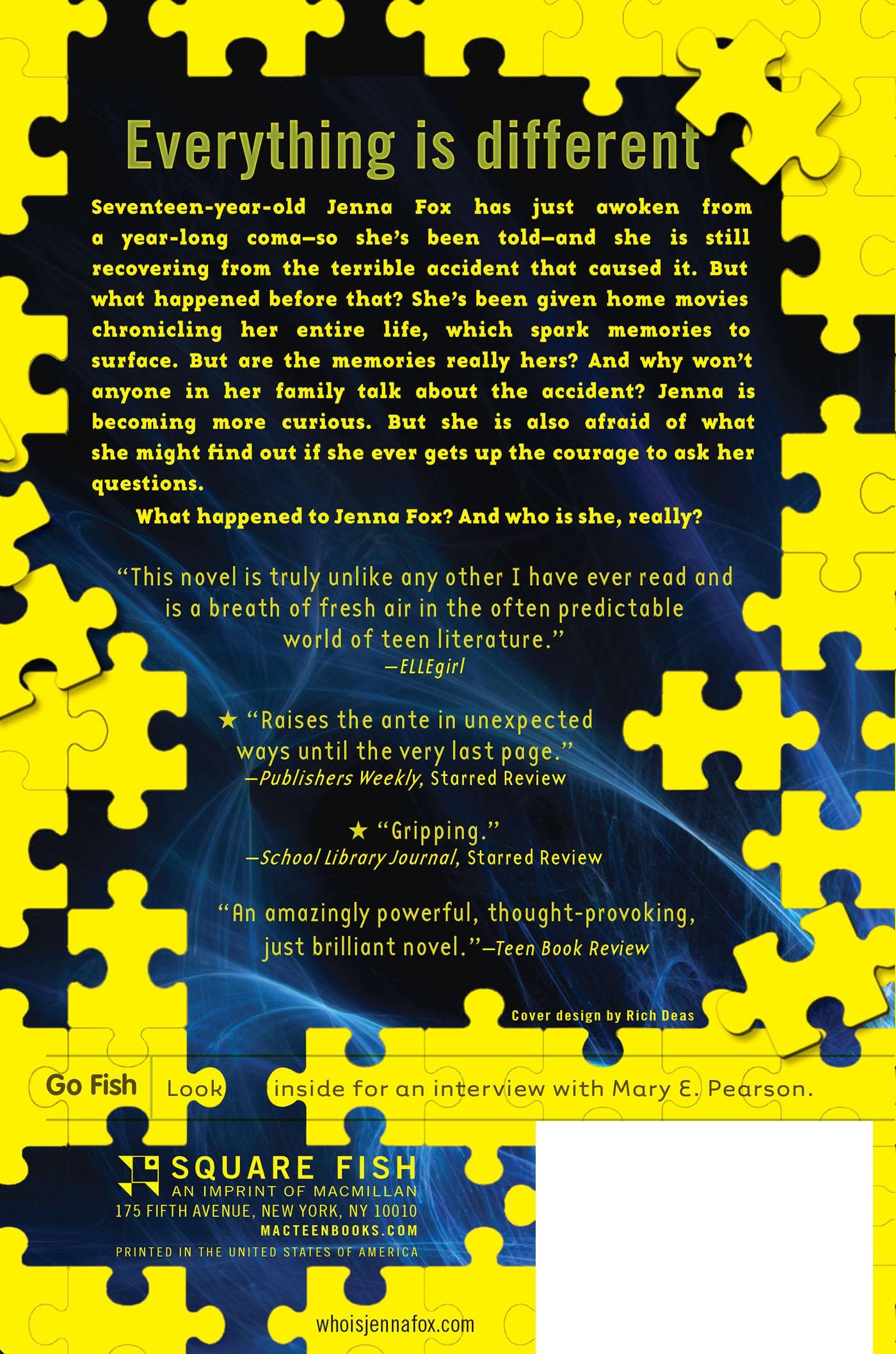 Rückseitencover The Adoration of Jenna Fox