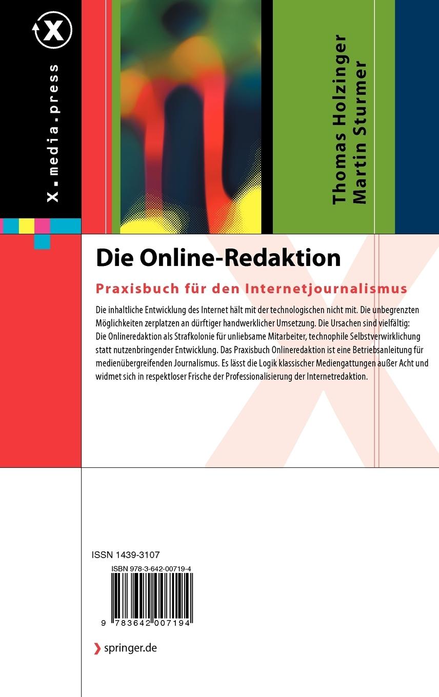 Rückseitencover Die Online-Redaktion