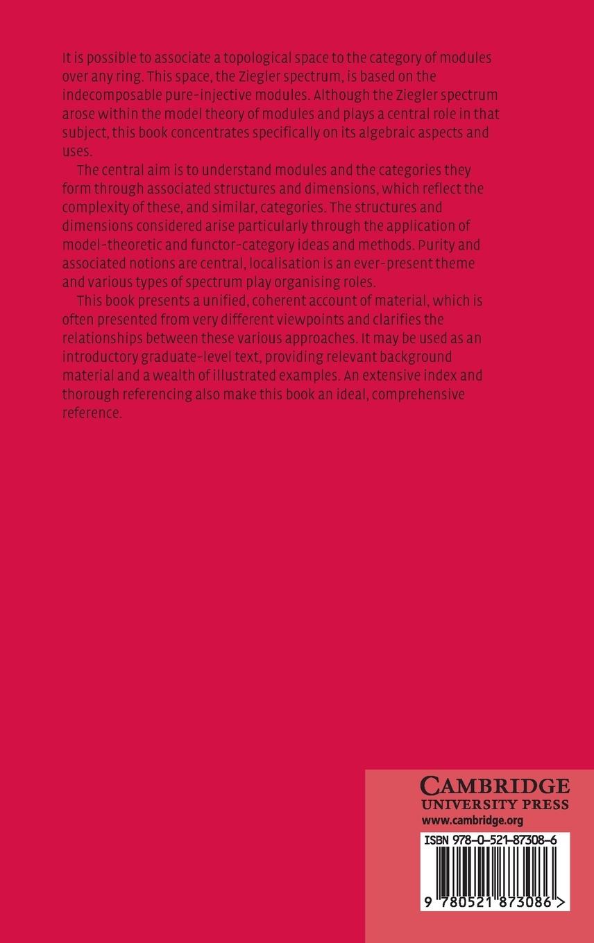 Rückseitencover Purity, Spectra and Localisation