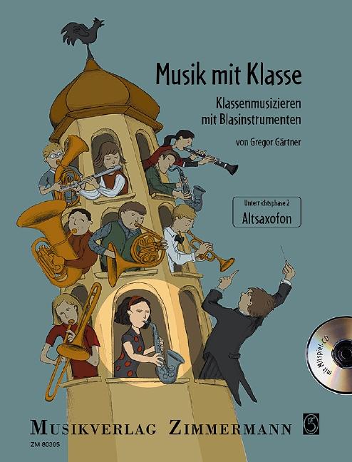 Vorderes Coverbild Musik mit Klasse. Alt-Saxofon