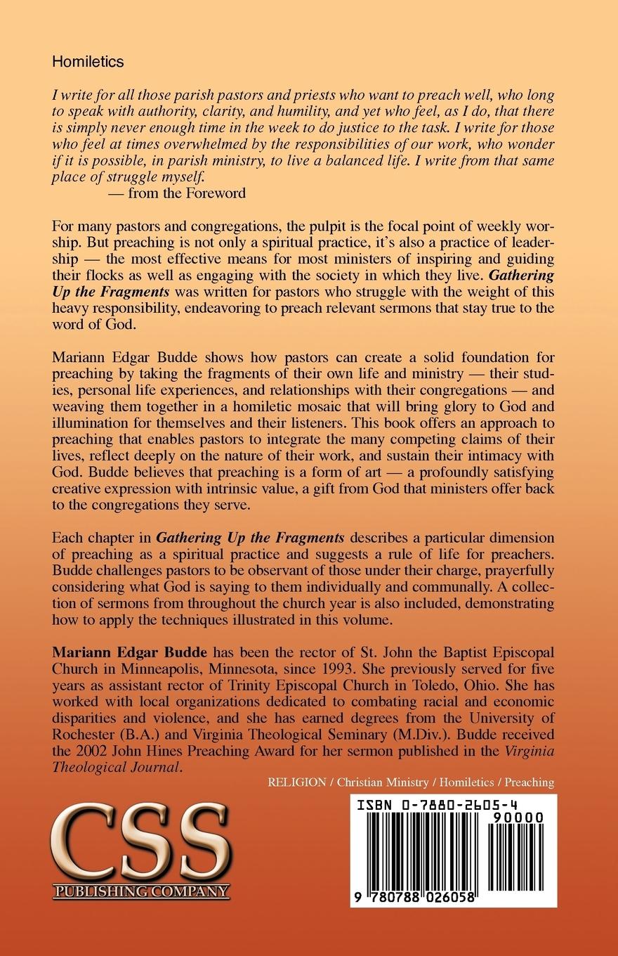 Rückseitencover Gathering Up the Fragments