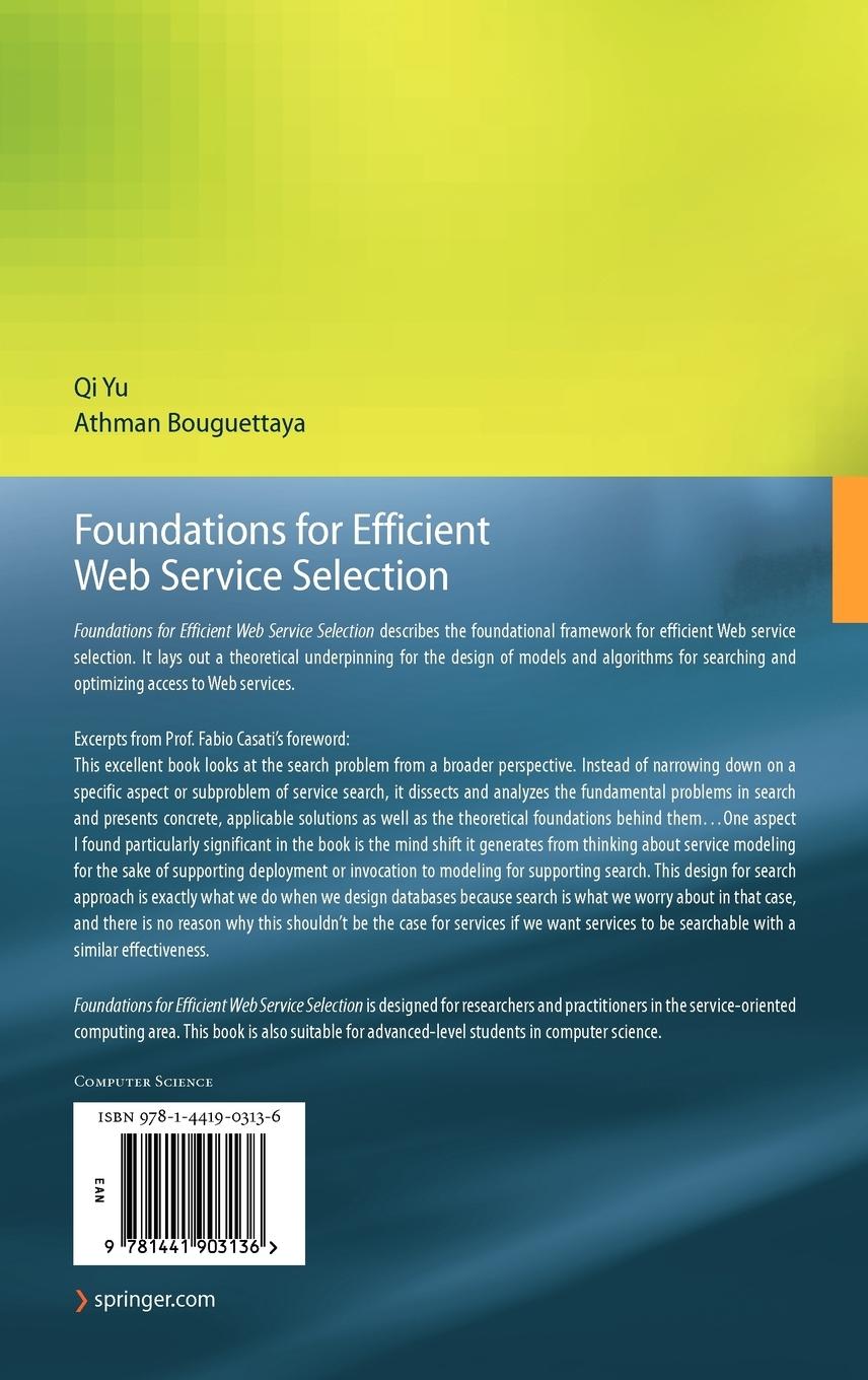 Rückseitencover Foundations for Efficient Web Service Selection